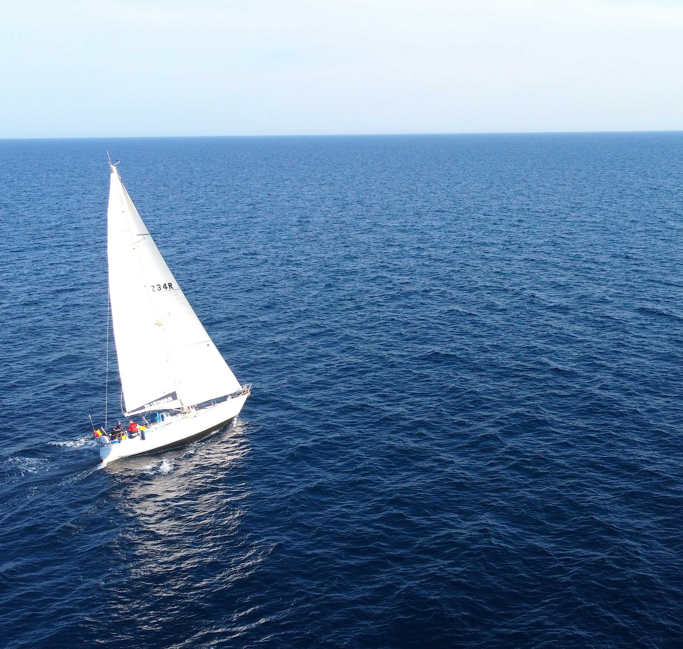Sailing Boat on the Sea
